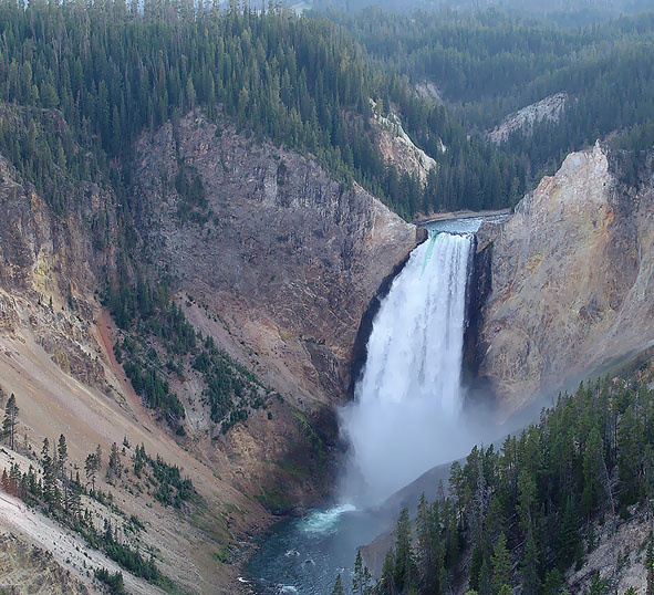 Водопад вода скалы