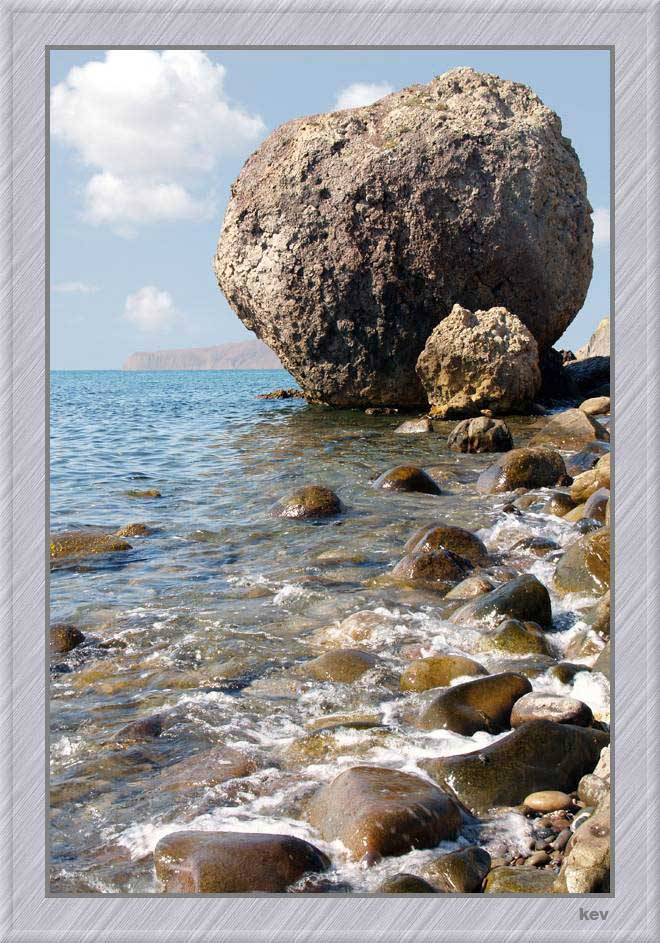 Скала Арбуз лето шар скала море отдых