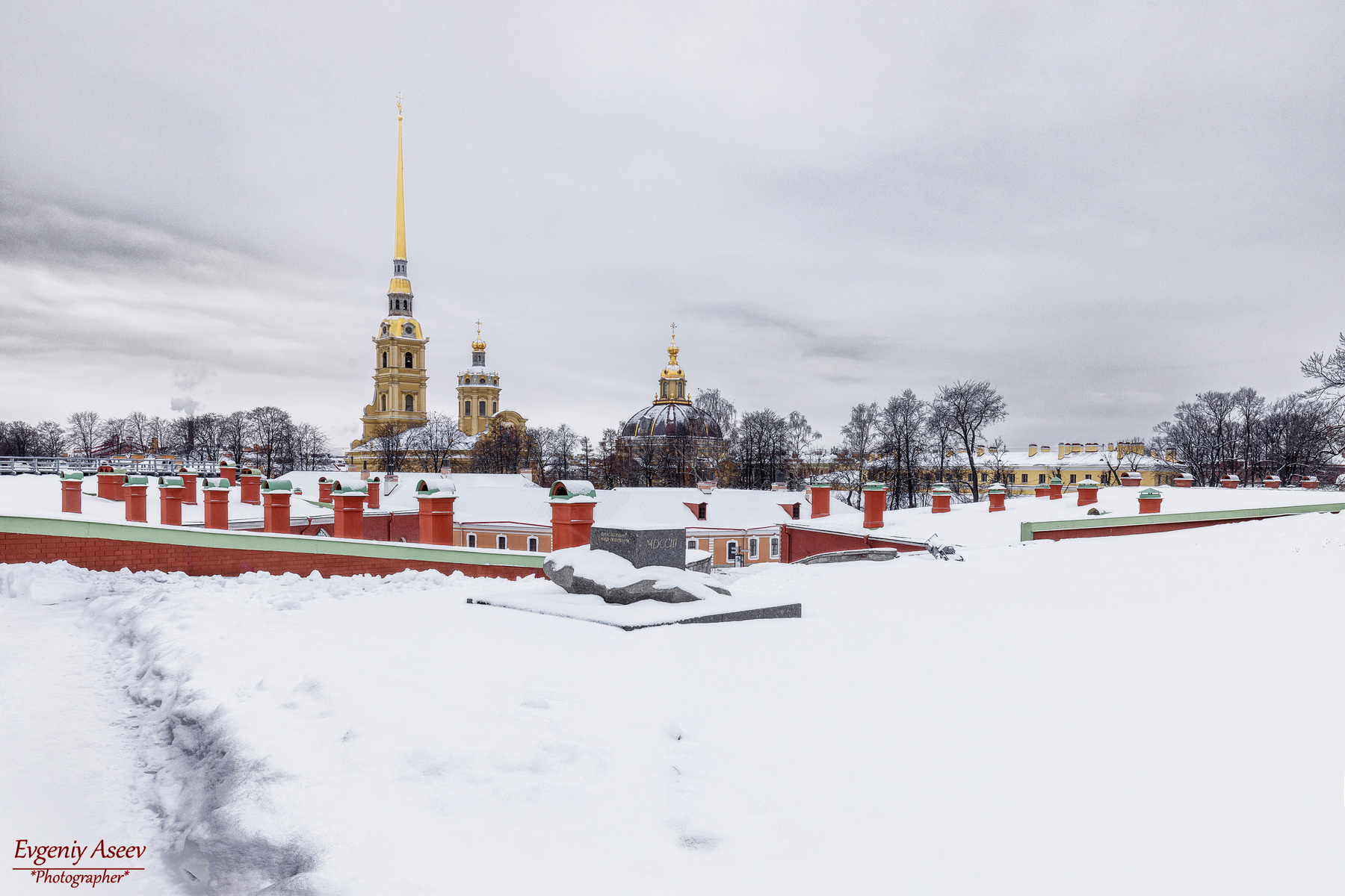 На Государевом бастионе Петропавловская крепость
