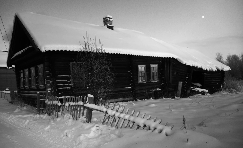 *** деревня, снег, зима