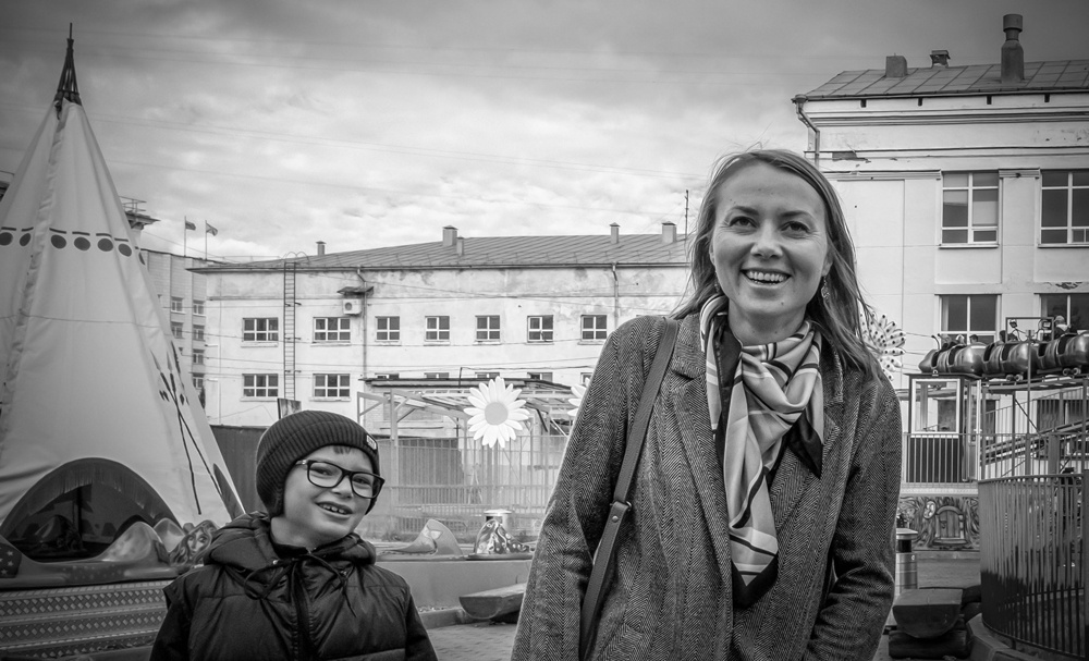 В парке аттракционов 