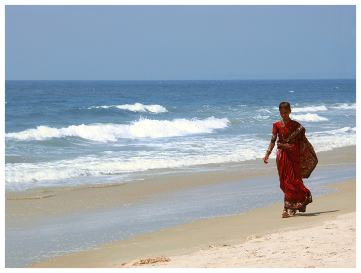 Lengthways Indian Ocean океан море пляж индия