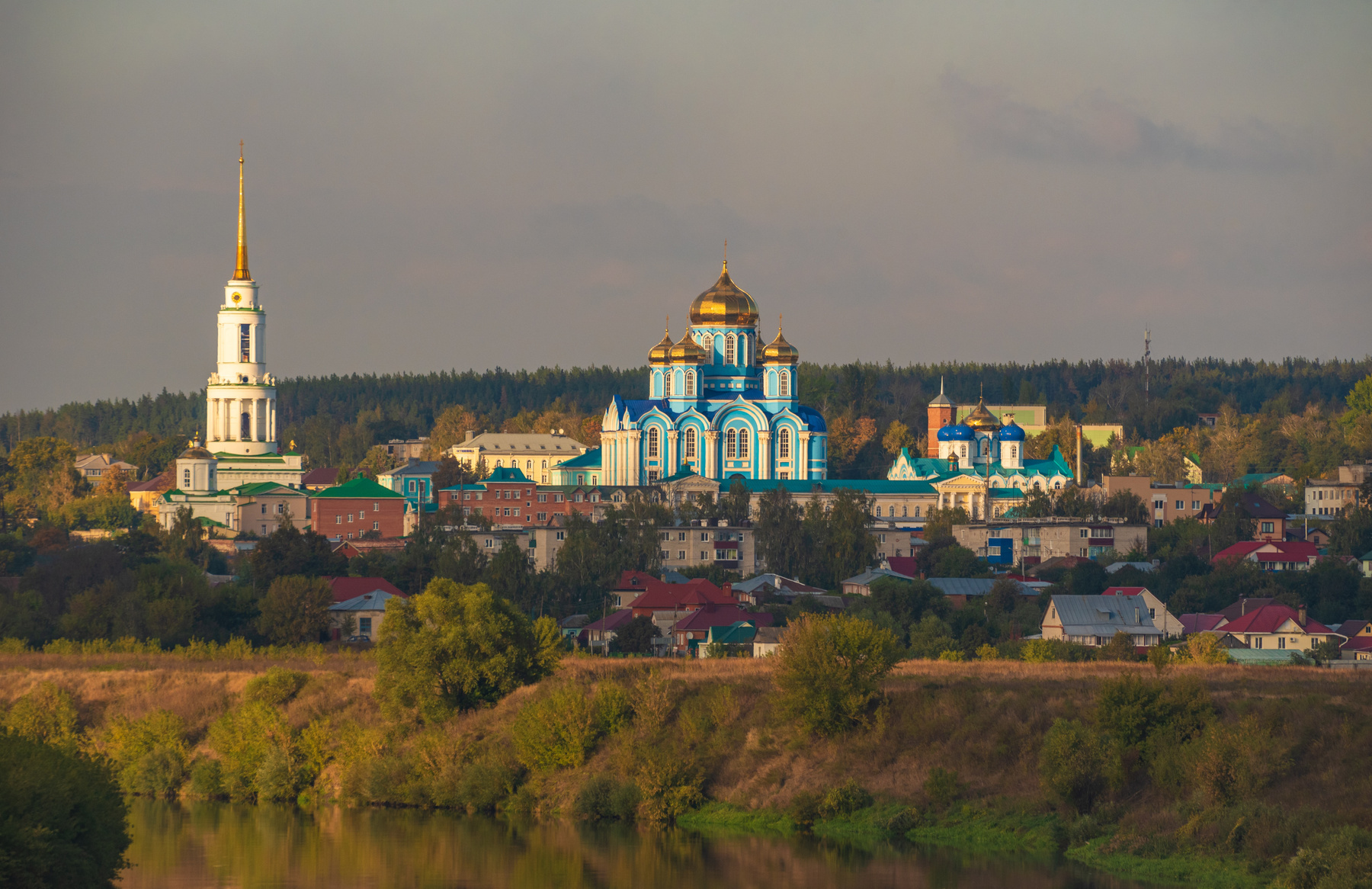 Живописный Задонск Задонск архитектура пейзаж городской закат