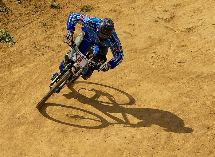 Riding with a shadow bike