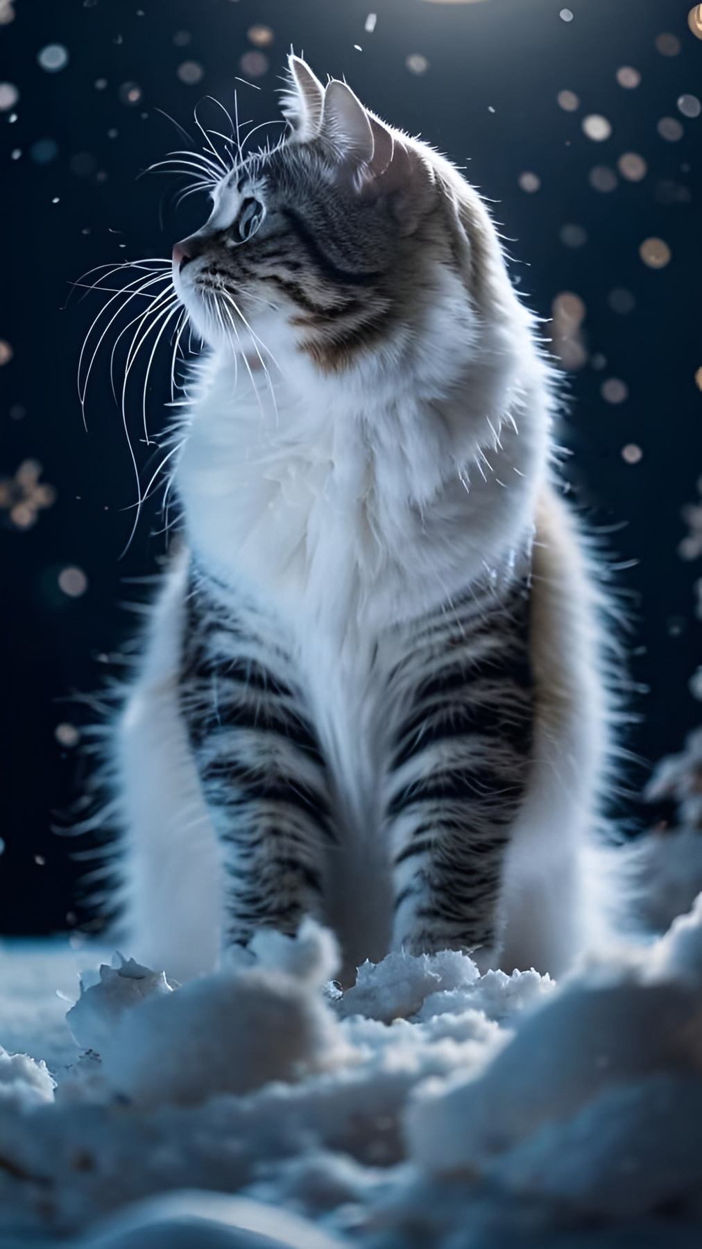 зимний кот 