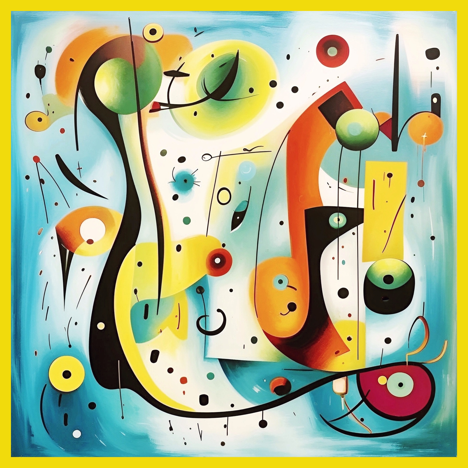 вариация №9 ... на тему работ Жоана Миро (Joan Miro) 
