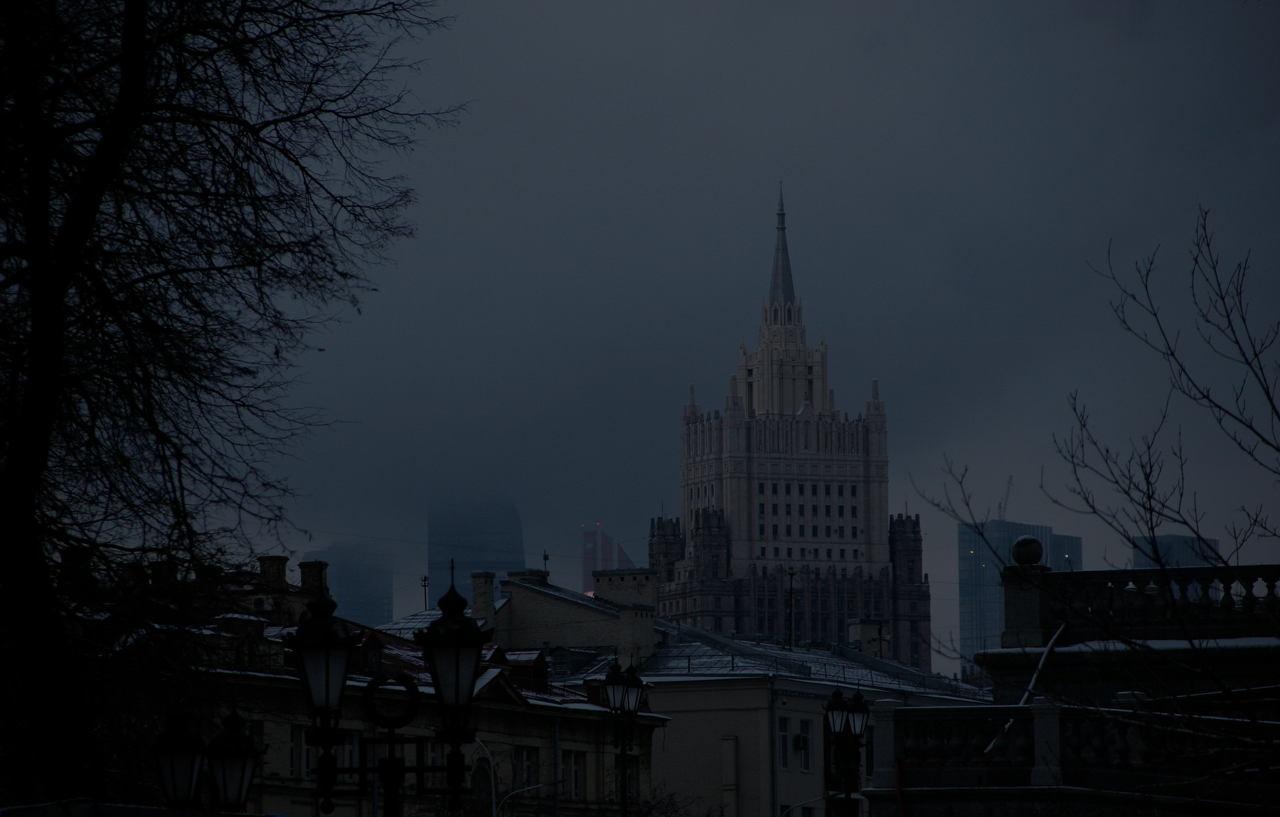 Хмурое утро. 
