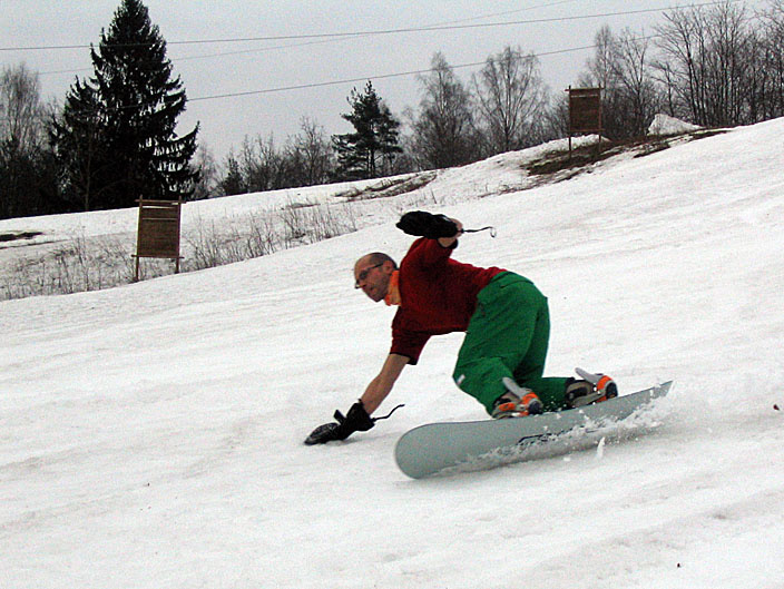 Закрытию сезона посвящается SnowBoard Снег