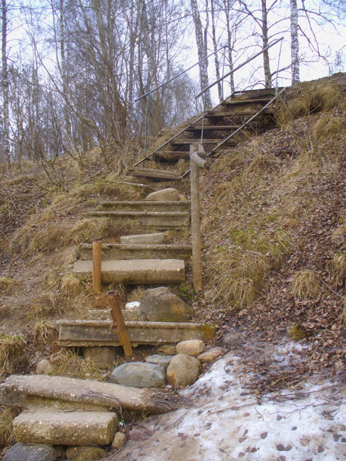 Лестница лестница, весна
