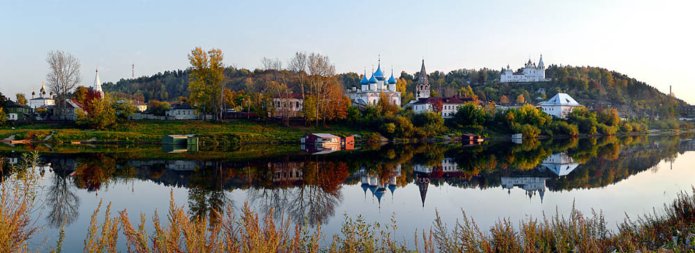 Вечерний Гороховец Гороховец панорама Клязьма