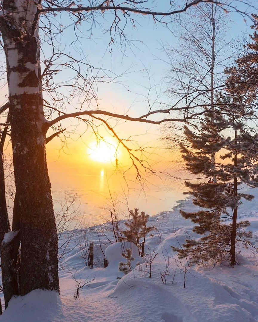 Закат на Вуоксе 