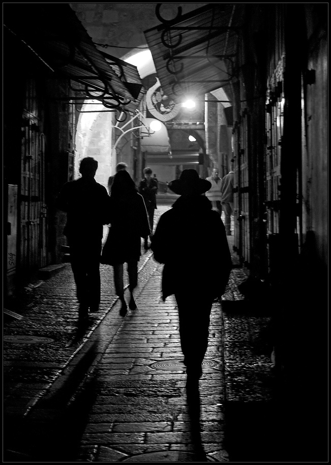 Walking Walking along Jerusalem street Иерусалим 