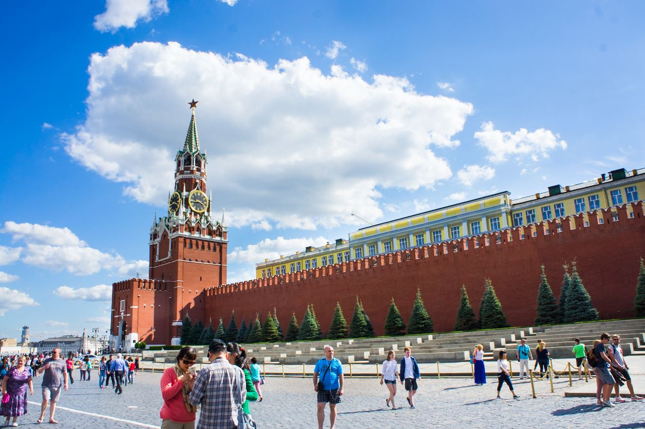 На Красной площади. Москва Красная площадь Спасская башня