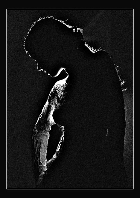 *** (B/W) девушка ню чб