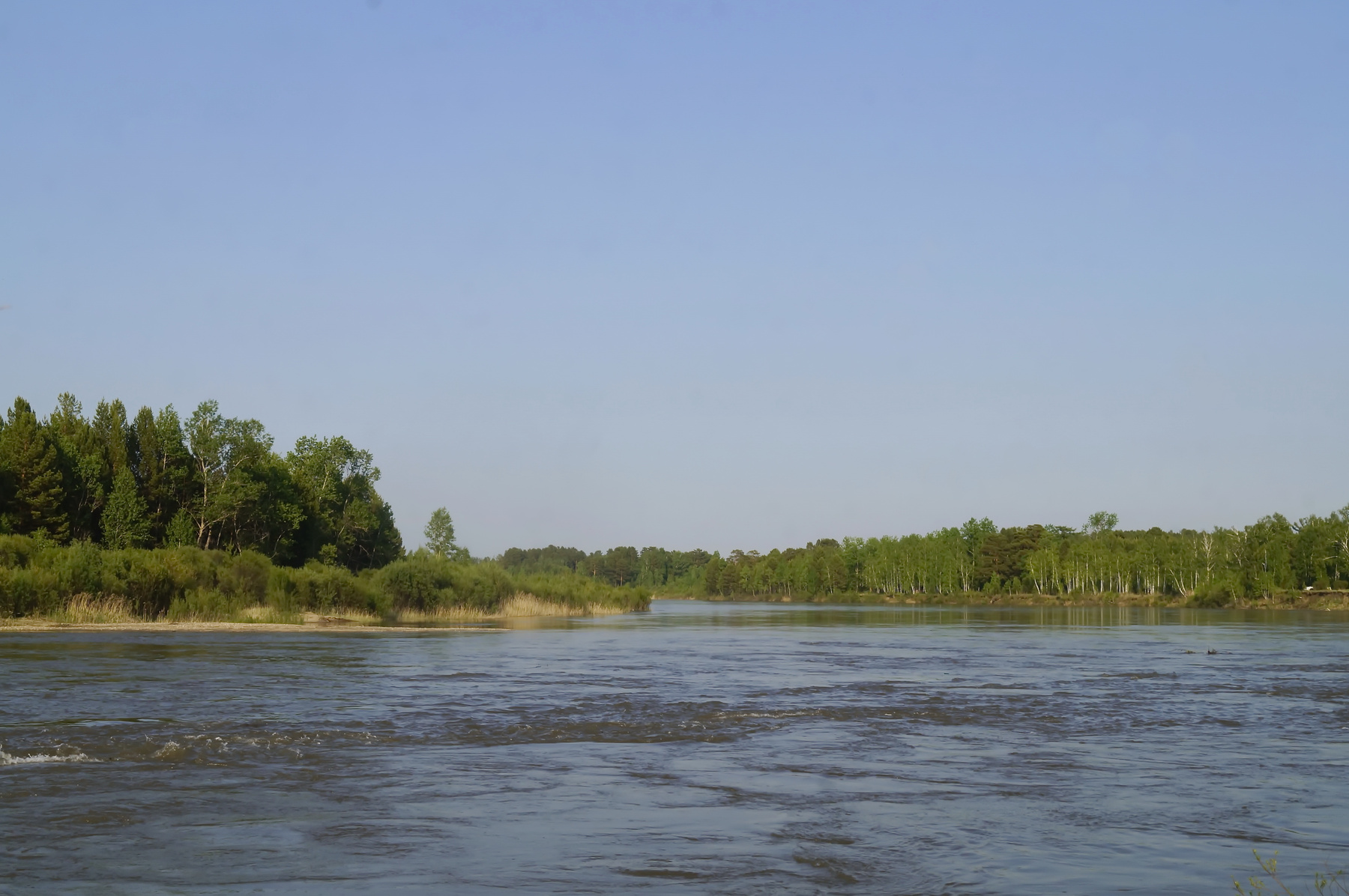 Лето лето река небо берег лес