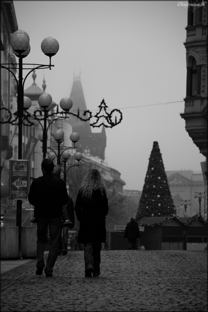 Прогулка Прогулка, Прага, утро, туман, пара, романтика