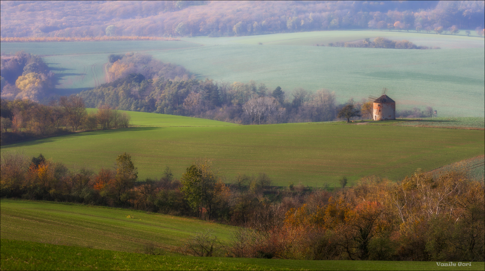 За околицей. южная-моравия поле тамрон 150 600мм hils свет landscapes south moravian ветрянная мельница