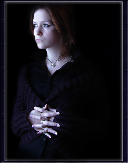 one more look cold portrait hands eyes