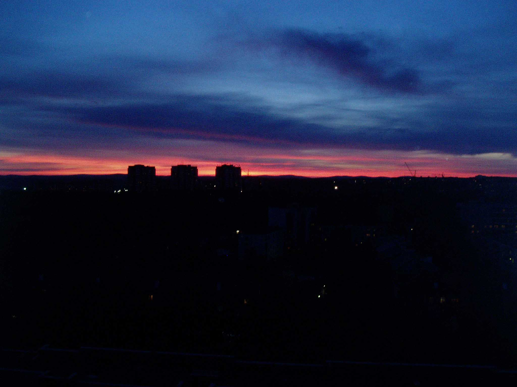 Город Город, закат