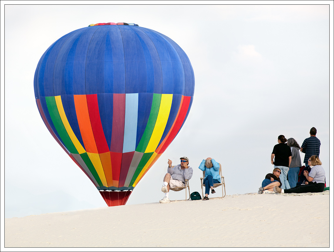 *** US New Mexico Alamogordo White Sands Baloon Hot Air