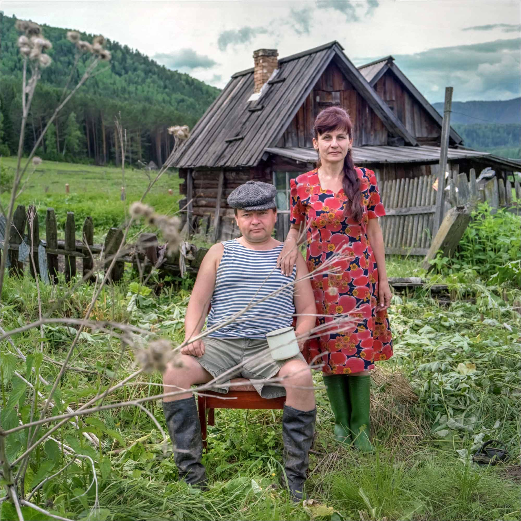 ВИКТОР И ОКСАНА деревня село огород семья