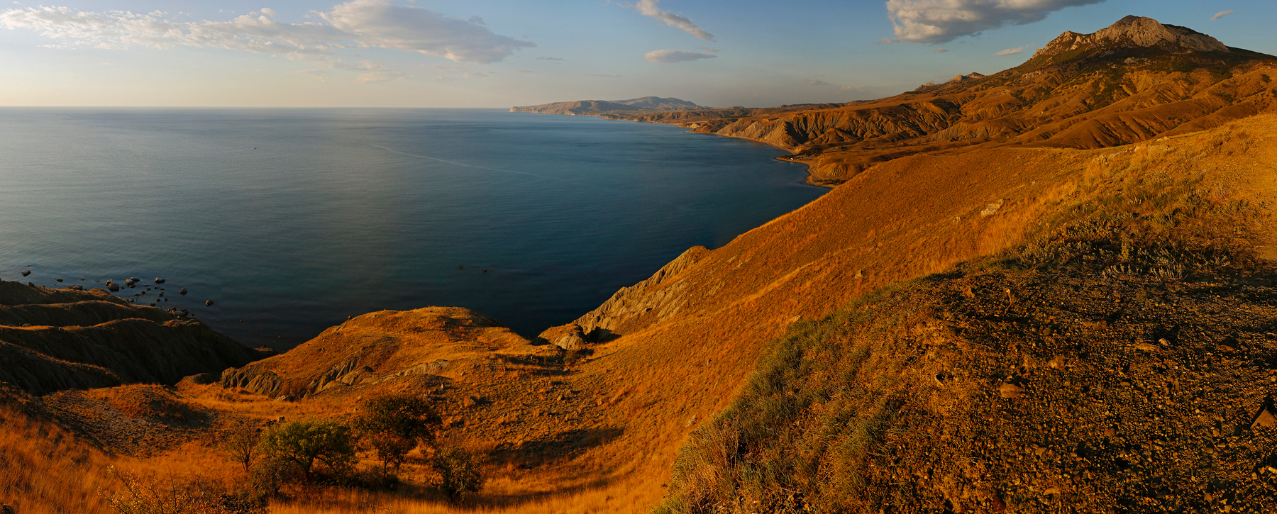 Рыжая бухта.  Лисья, крым, берег, море, пейзаж, природа, небо, утро,