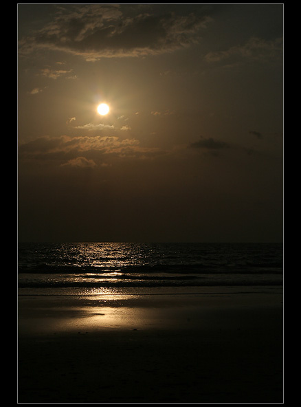 Ashvem sunset закат солнца над морем
