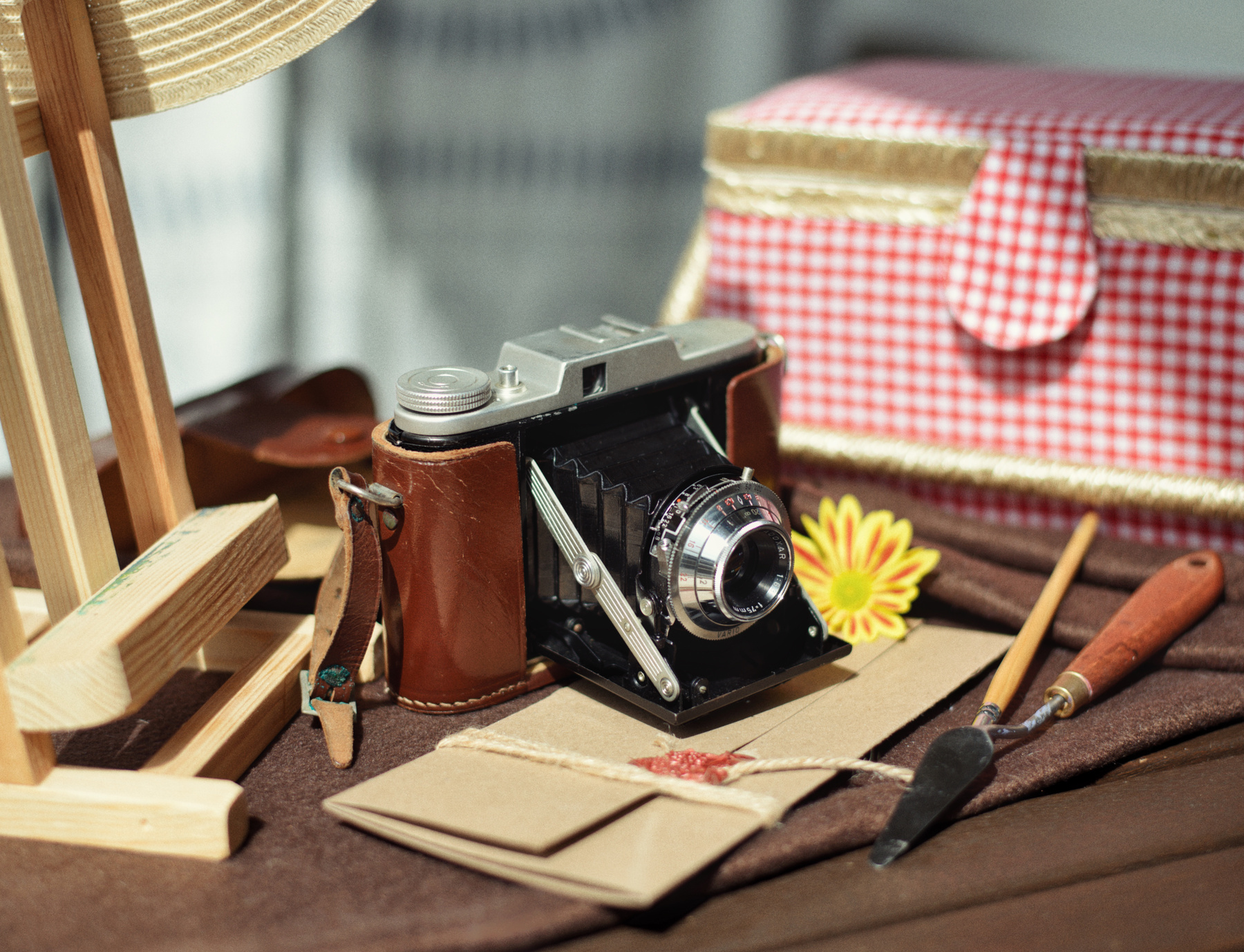 Привал натуралиста старый фотоаппарат adox