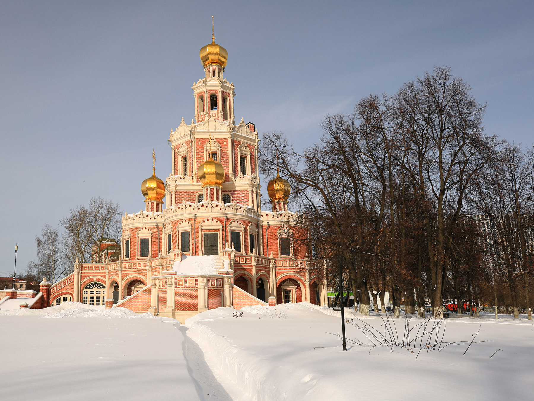 Февральский день Храм Покрова Пресвятой Богородицы в Филях
