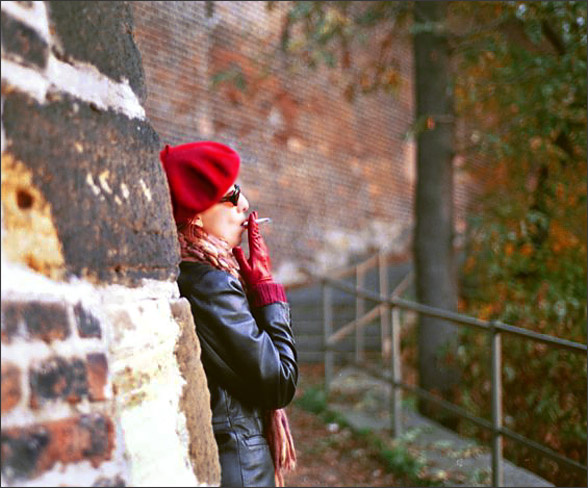 smoking woman 