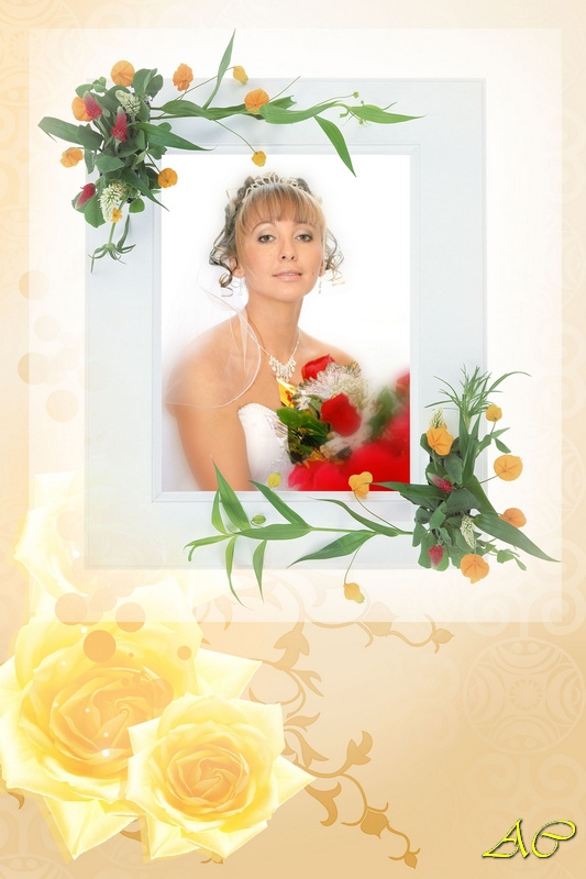 Лена с розами 