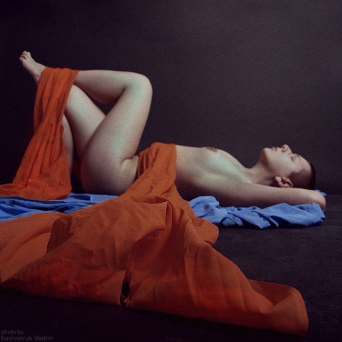 blue orange. 