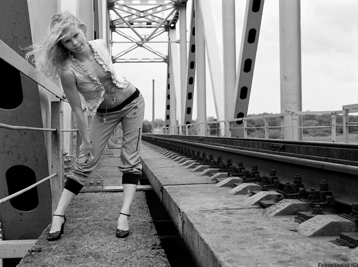 on  the bridge. 