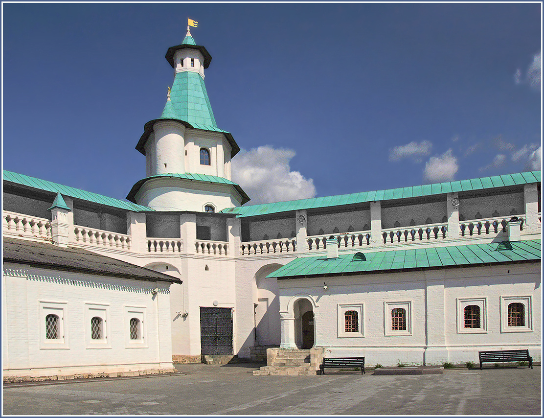 Святыни Палестины в Подмосковье [5] Подмосковье Истра монастырь храм собор церковь башня галерея