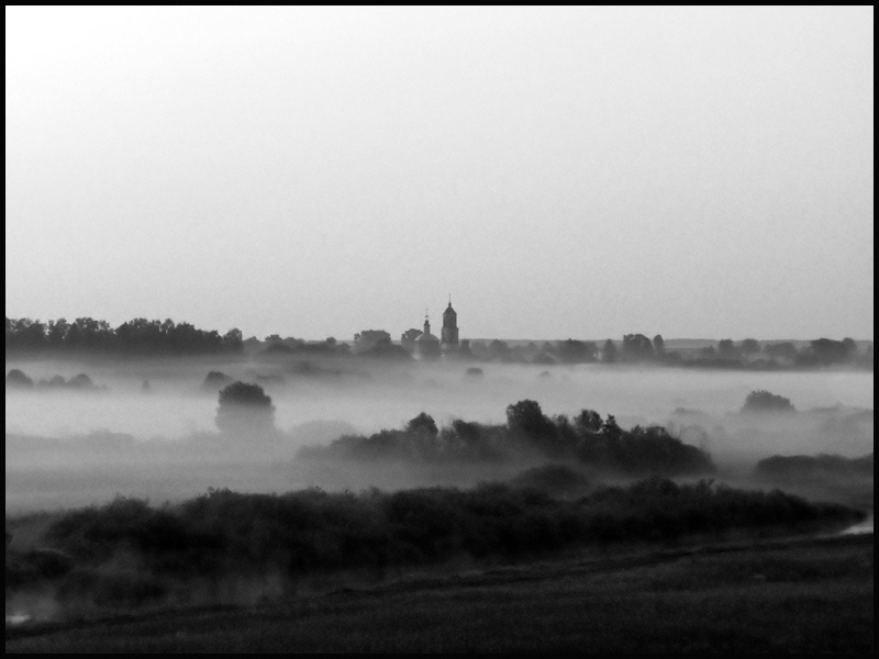 Туман Туман, церковь, река, Нерль