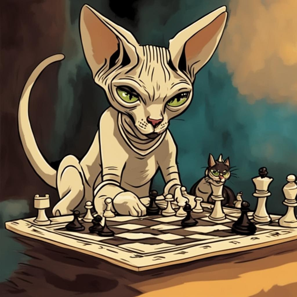 кошачьи шахматы игра шахматы коты