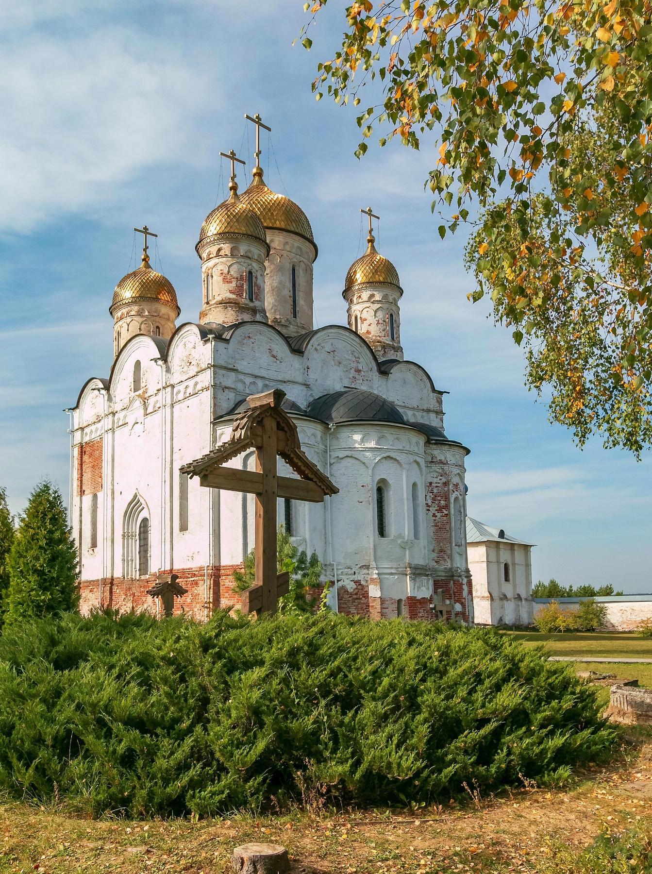 Собор Рождества Пресвятой Богородицы в Лужецком Ферапонтовом монастыре. путешествия архитектура храмы церкви монастыри