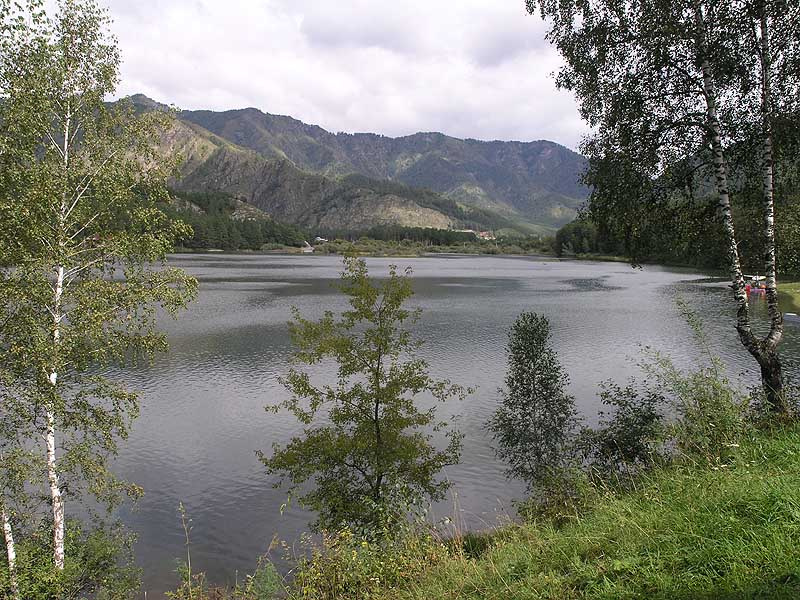 Вечер на Чемале 2 Вечер, Алтай, Чемал, водохранилище, пасмурно