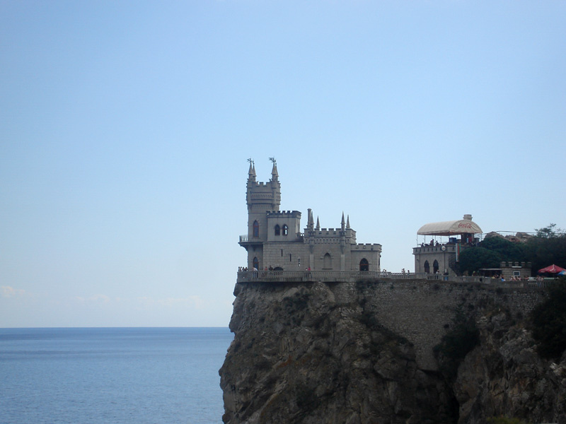 Ласточка Крым Ласточкино Гнездо Море Скалы Небо