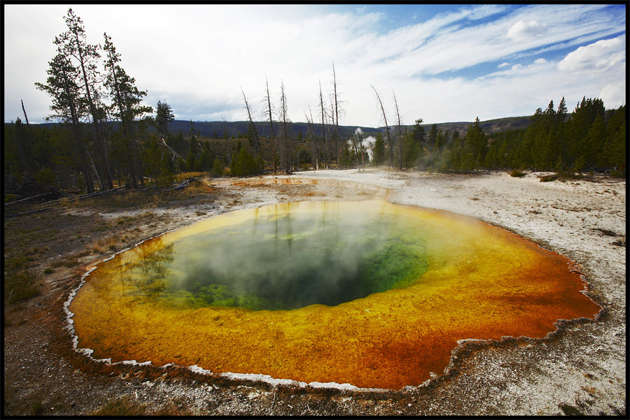 Morning Glory Pool. Yellowstone. Morning Glory Pool. Yellowstone.