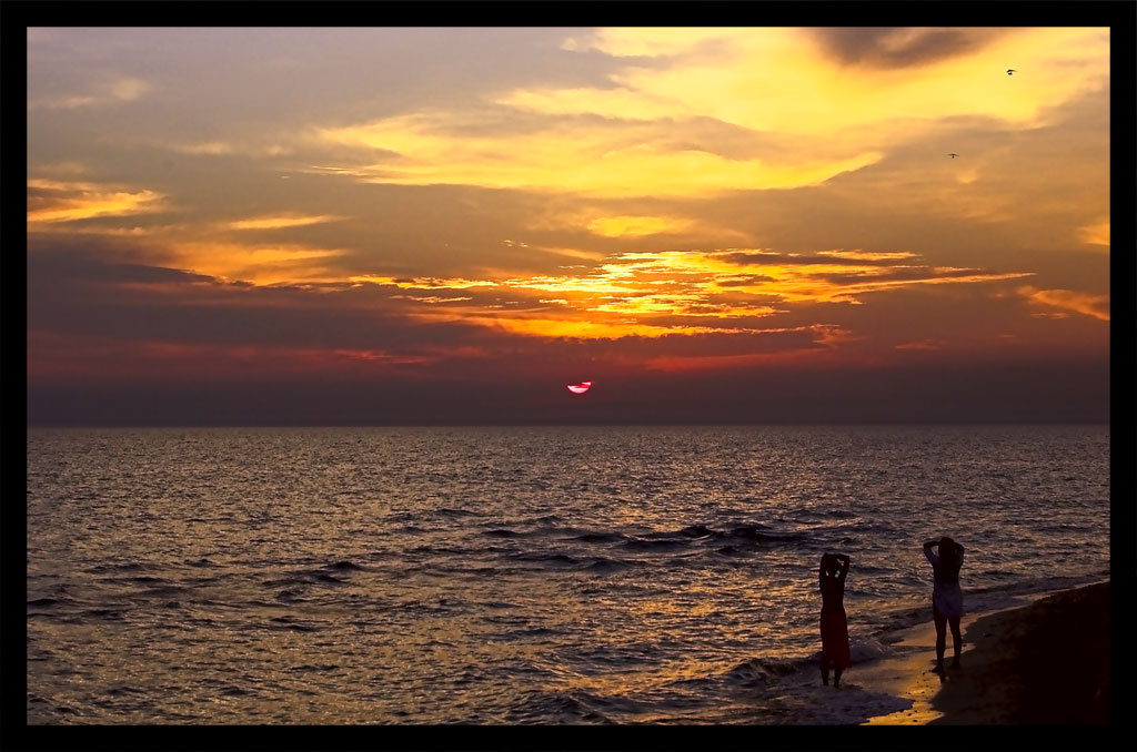 Sunset & Sea закат море пляж солнце