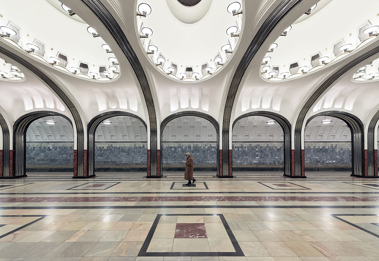 *** метро маяковская архитектура москва
