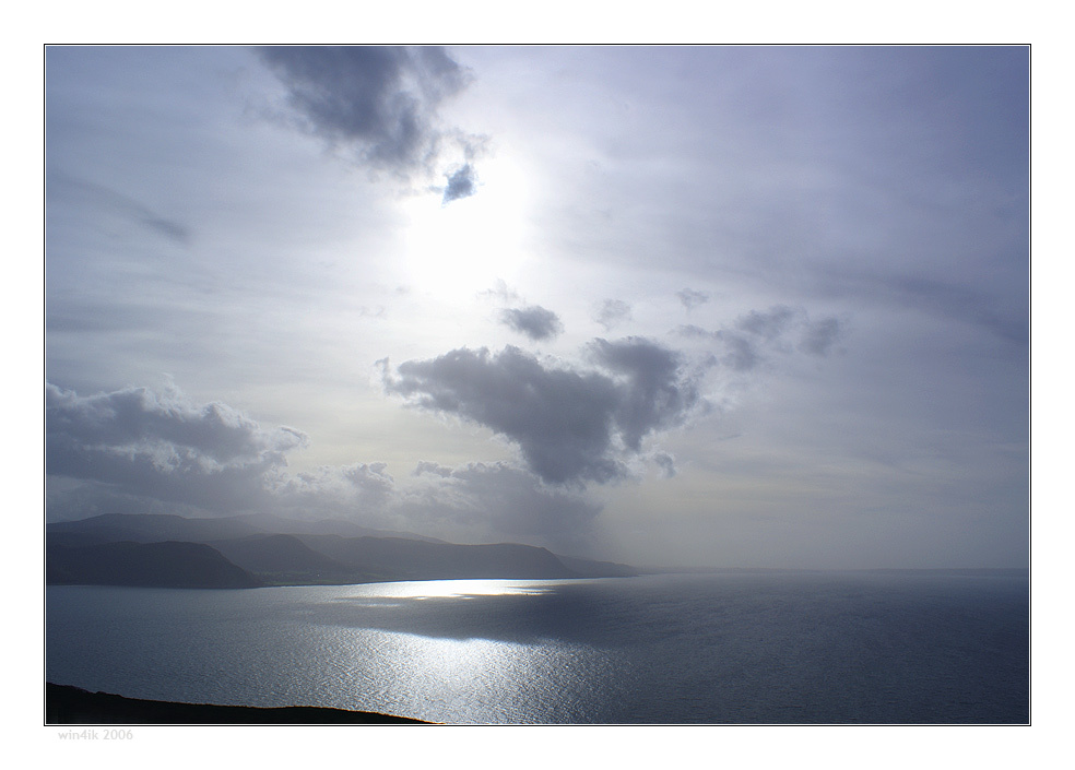 irish sea море солнце