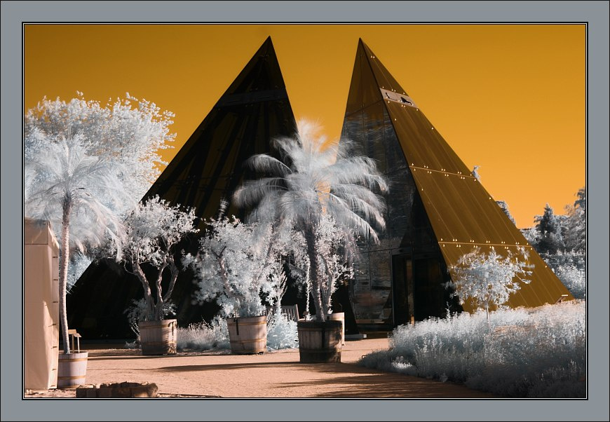 Город золотой infrared, filter, Инфракрасный, фильтр