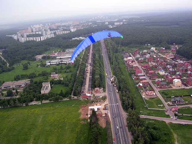 Крутое пике. параплан