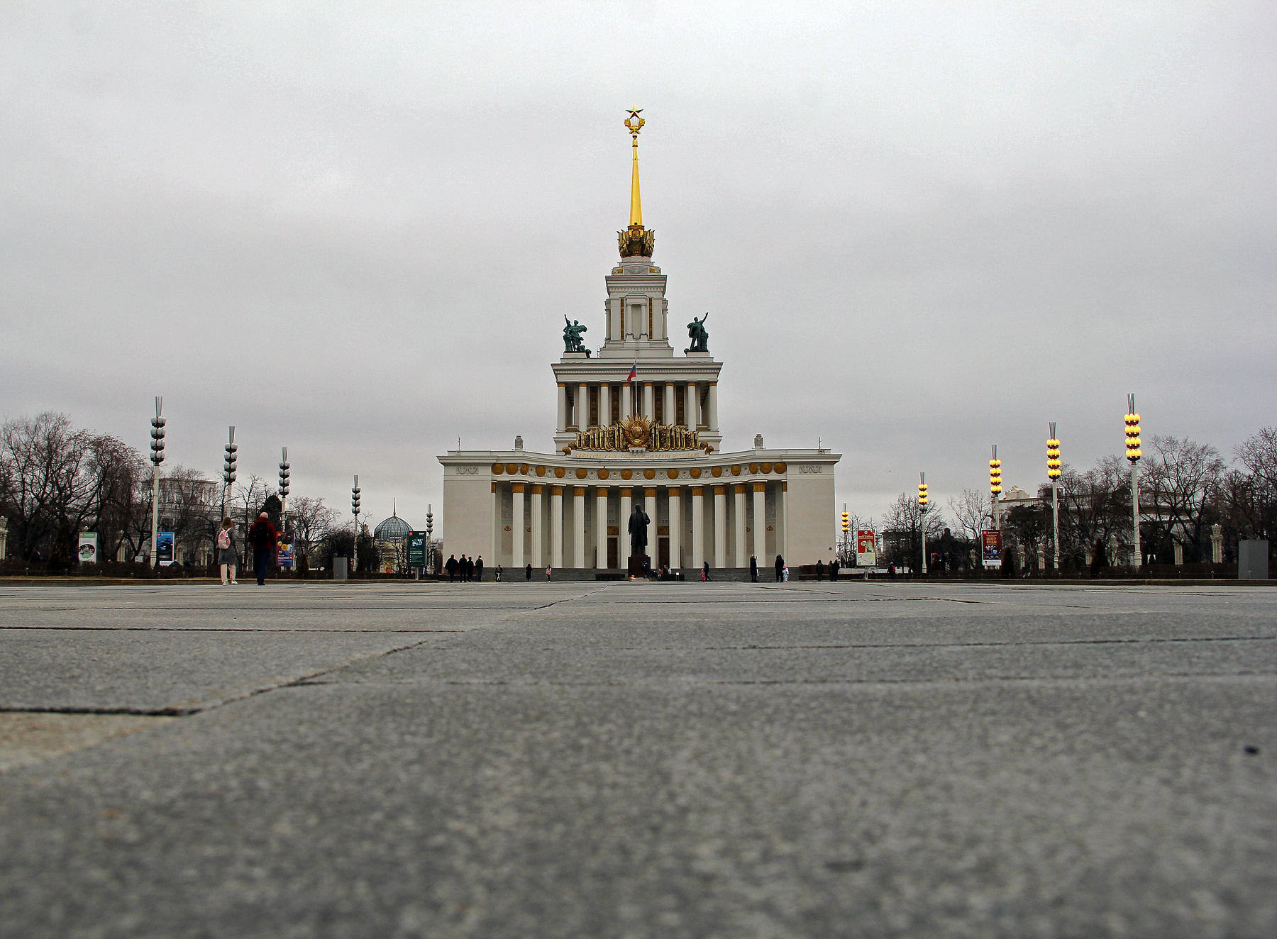 Центральный павильон ВДНХ Россия Москва ВДНХ Архитектура Город