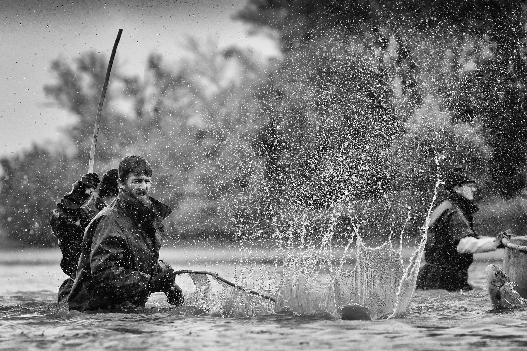 From catching fish 