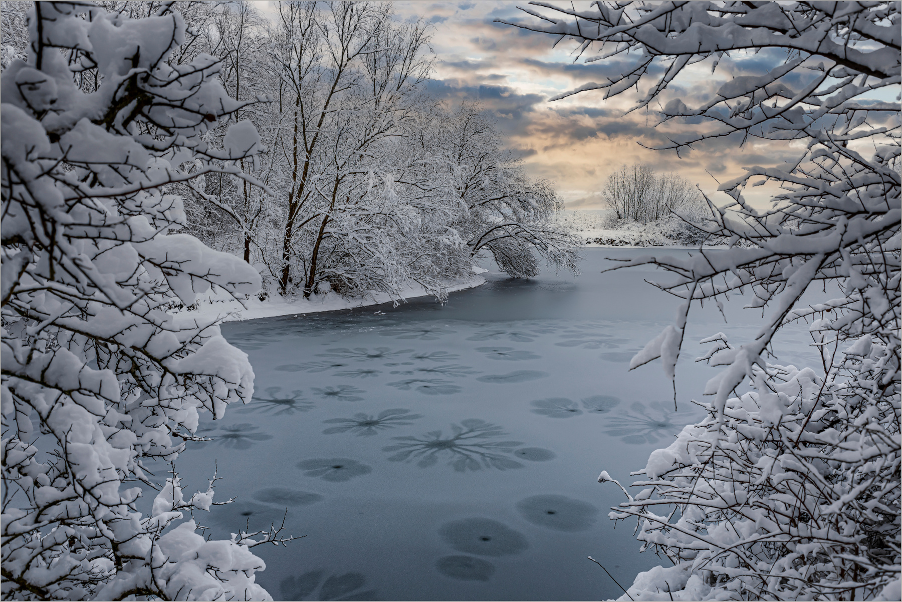Зимние узоры природа