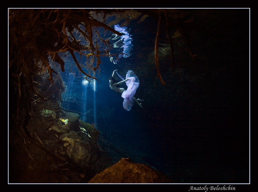 Сирена Сирена мексика Chac Mool cave diving