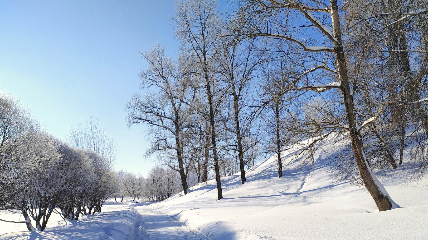 *** парк набережная зима февраль